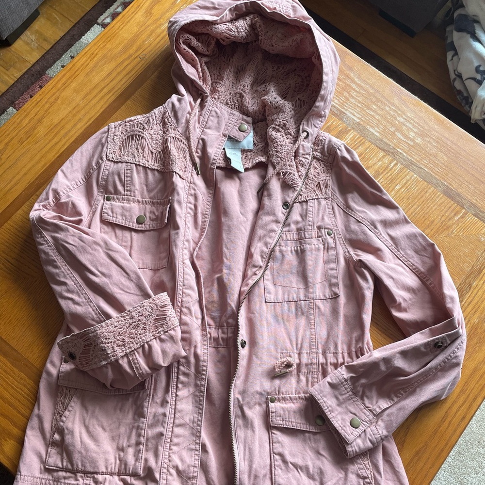 LIKE NEW!! Light pink jacket